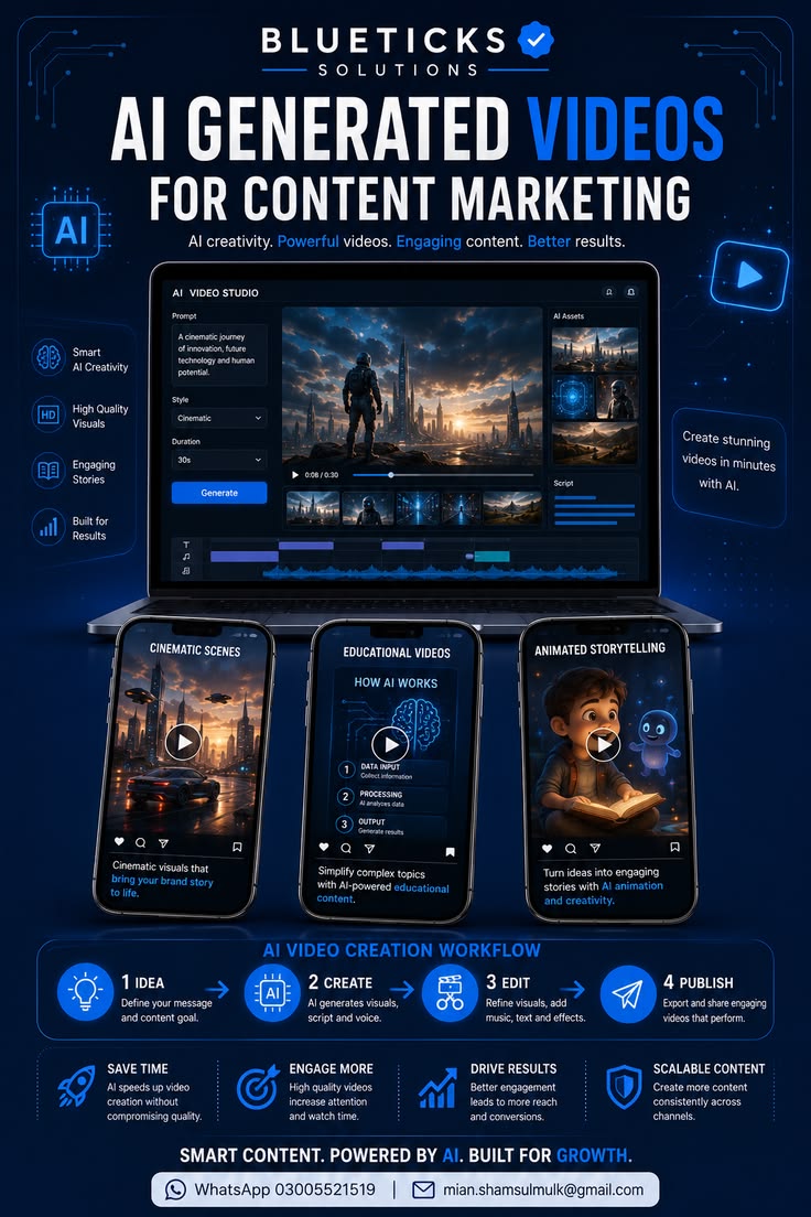 AI Generated Videos for Content Marketing