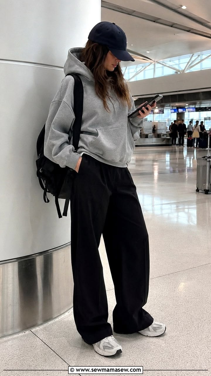 25 idées de tenues avec pantalon large et sneakers