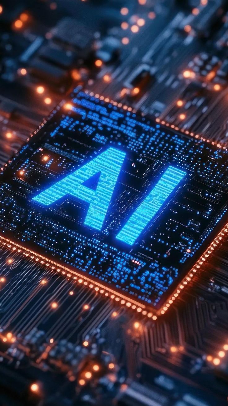 Puce IA dans un circuit imprimé, vidéo 4k