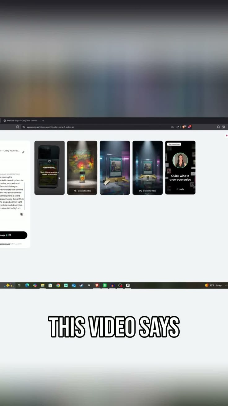 Processus de génération vidéo par IA