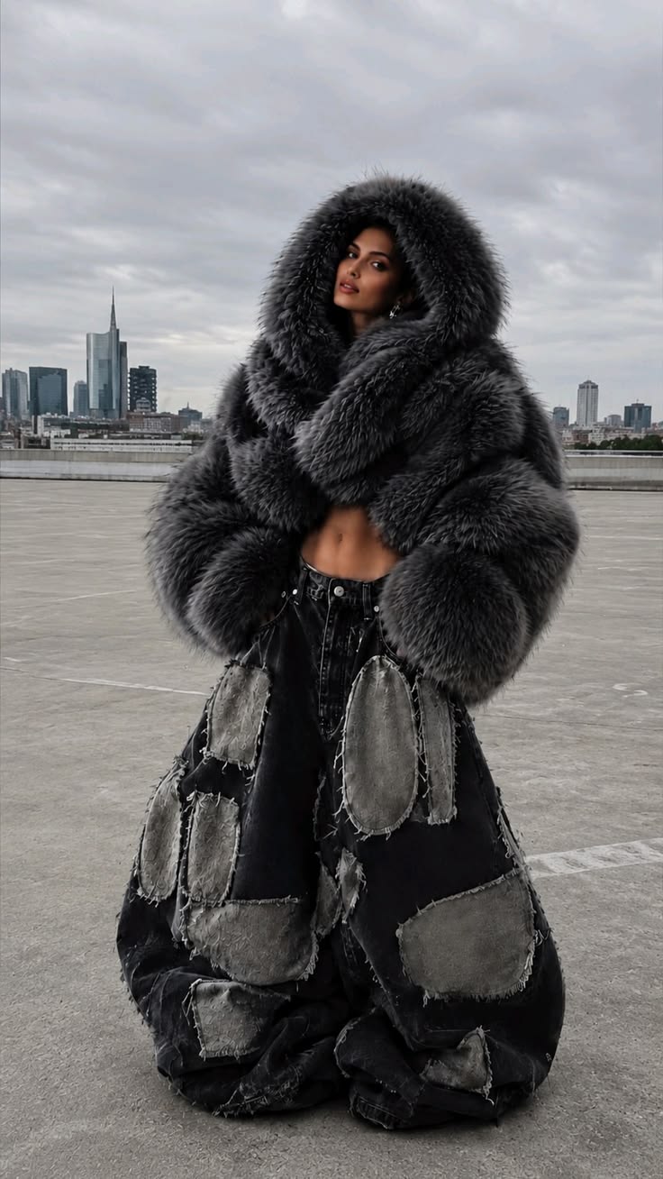 Streetwear avant-garde oversize | Couture Y2K scura