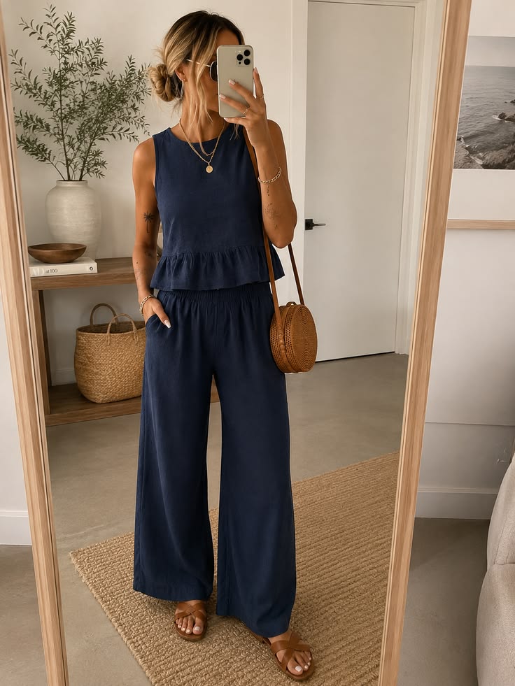 Tenue d’ensemble estivale facile ✨ Look vacances casual chic