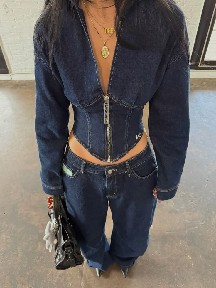 Fashion Total Denim Costume Outfit