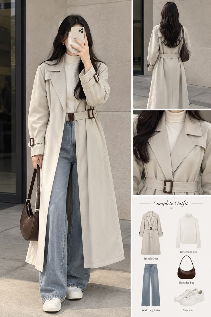 Trench beige classico con cintura | outerwear autunno e inverno intramontabile 🧥