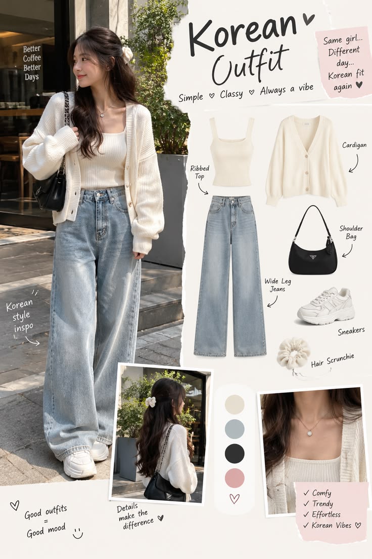 Inspiration tenue coréenne 🤍✨