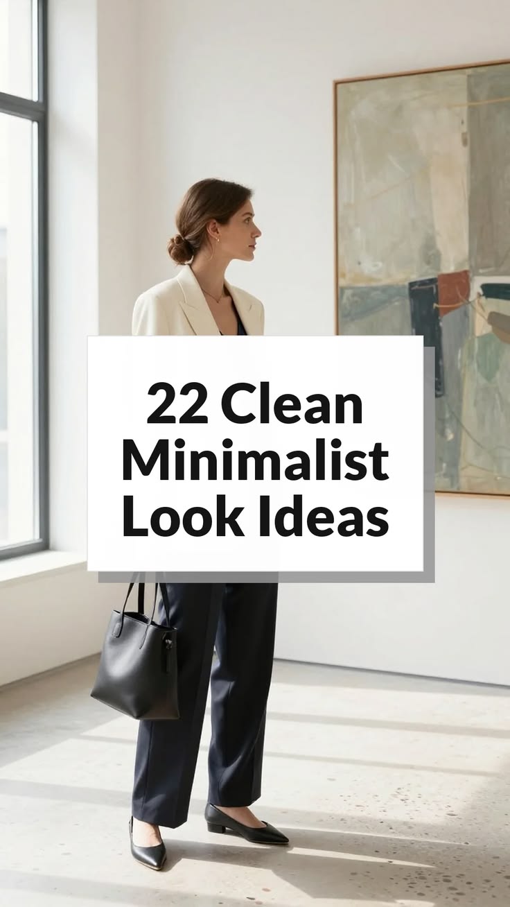 22 Clean Minimalist Look Inspired by Adrette Outfits