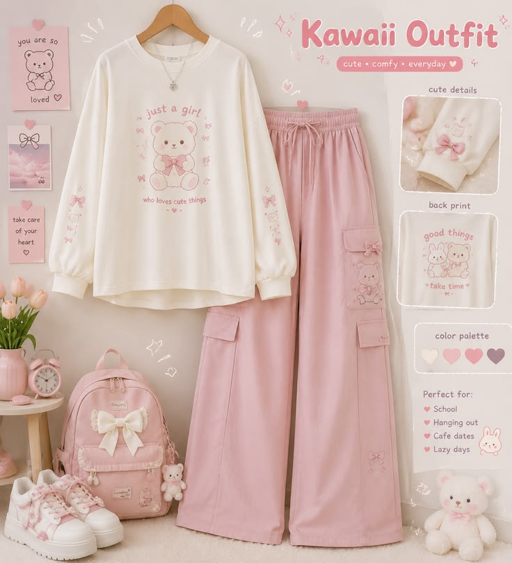 tenue kawaii mignonne / tenue décontractée 🙌🏻🫰🏻