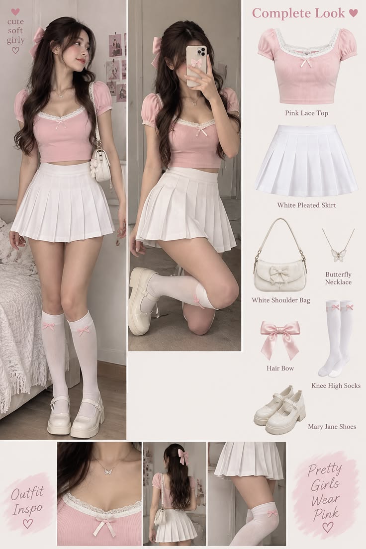 Mode Y2K soft girl mignonne