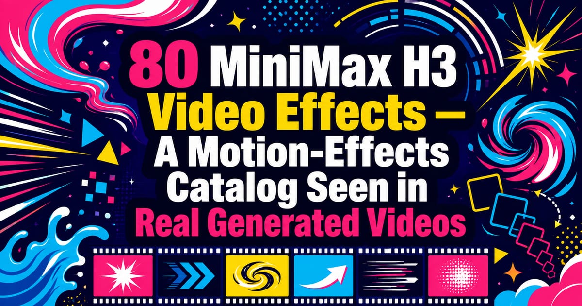 80 MiniMax H3 Video Effects — A Motion-Effects Catalog with Real Generated Videos