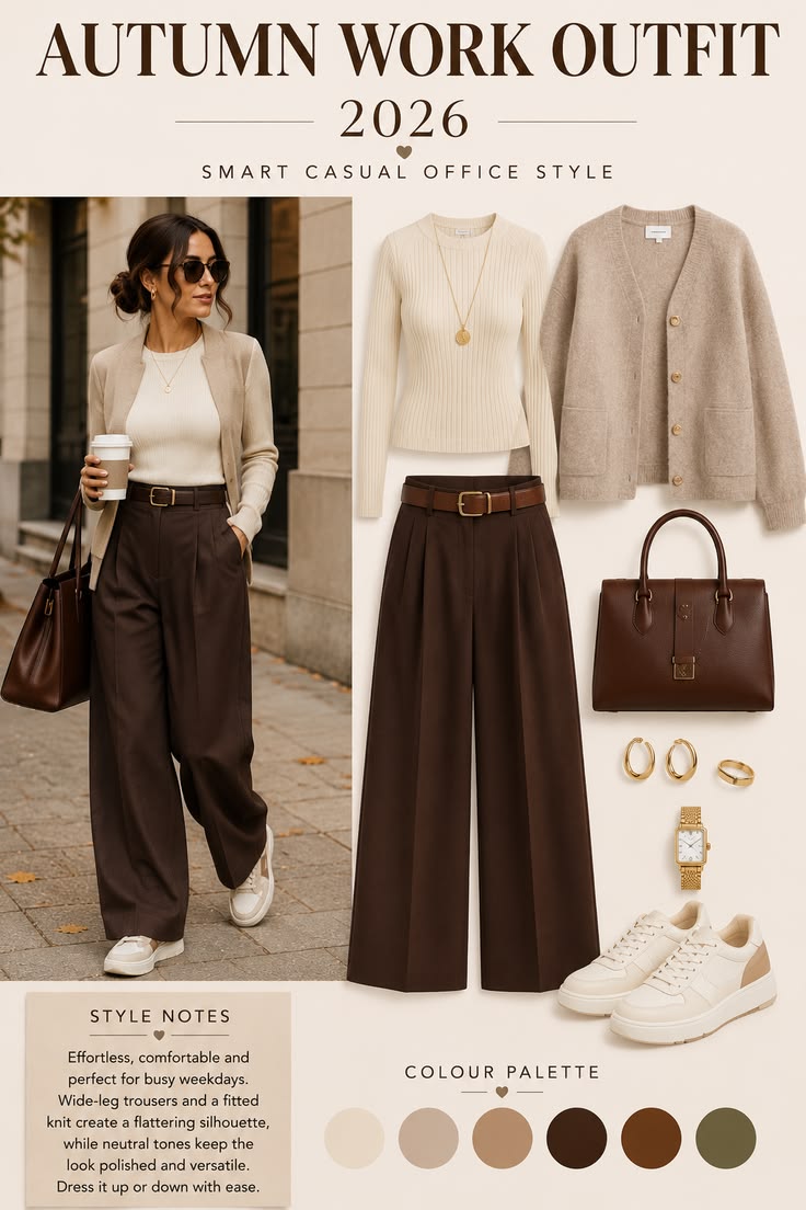 Outfit da lavoro autunnale 2026 | stile office smart casual