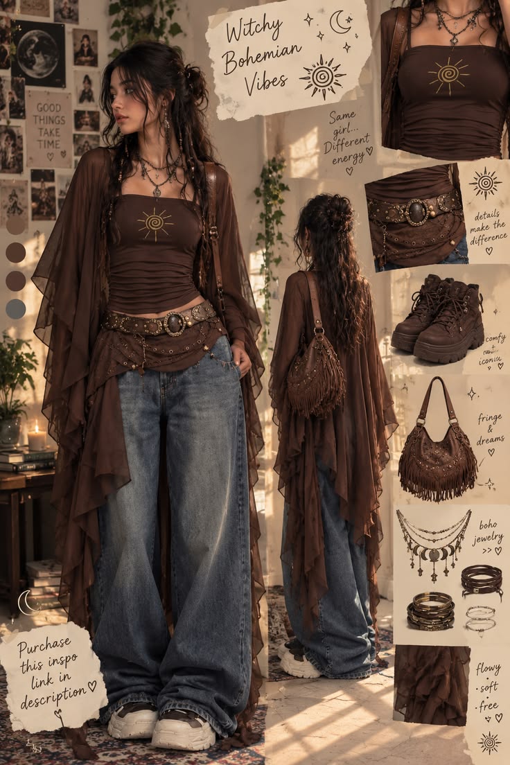 女巫感波西米亚穿搭灵感 | 暗黑波西米亚美学时尚