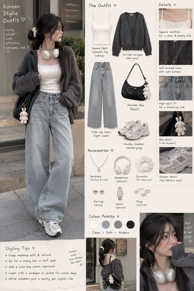 Tenue chic coréenne 🩷✨ Mignonne, élégante et stylée sans effort !