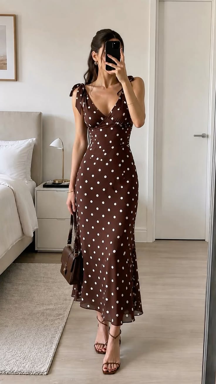 Robe à pois pour l’été