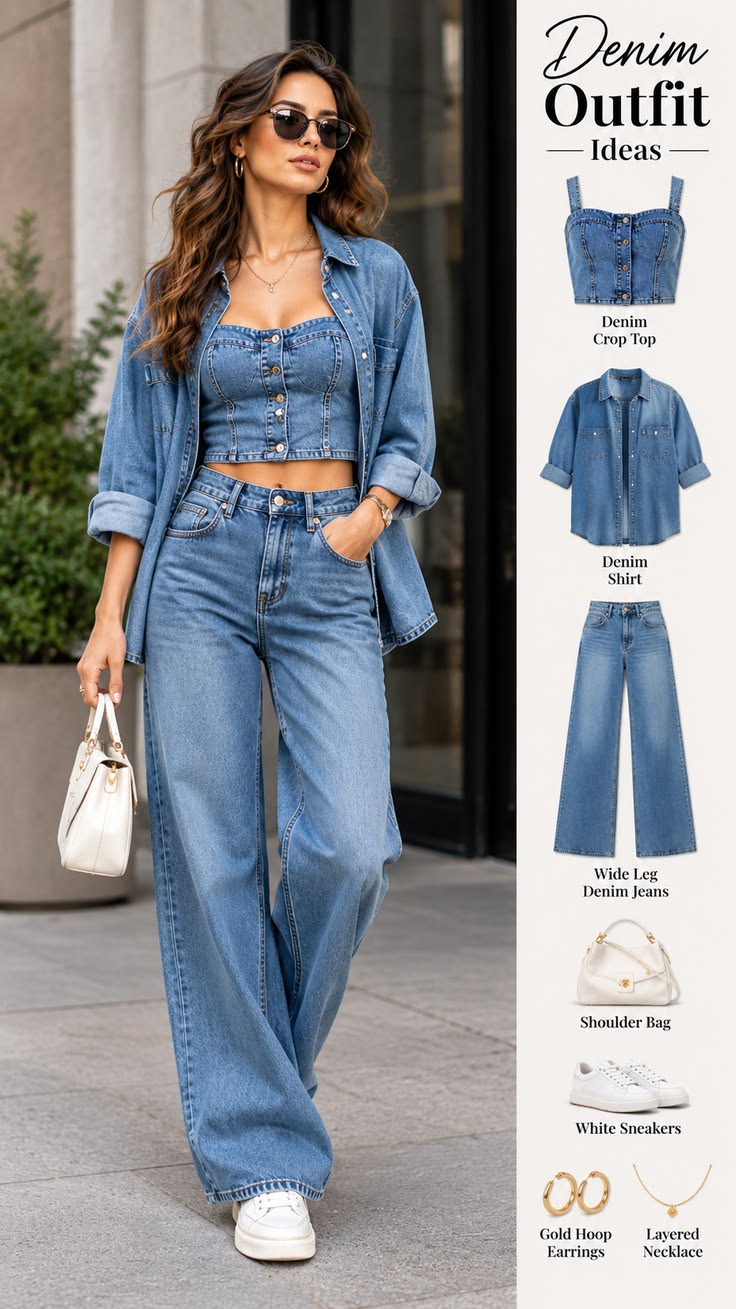 Denim Outfit for Women | Double Denim Outfit Ideas for Summer
