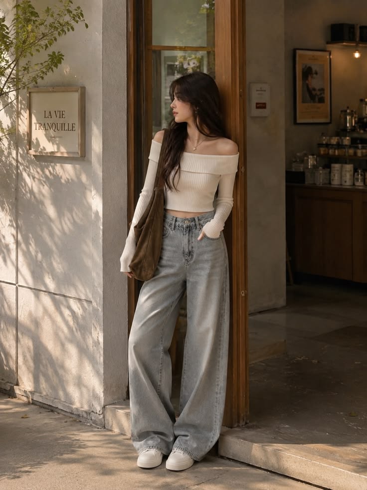 ✨ Korean Aesthetic Outfit | Chic Casual Look