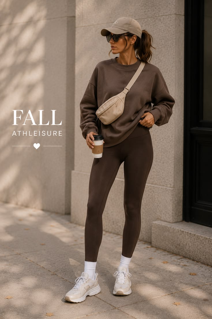 Tenues athleisure d’automne | style chic de la salle de sport aux courses